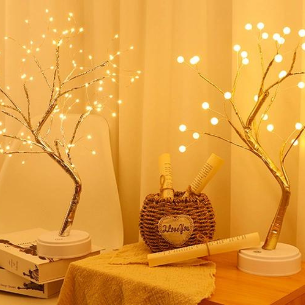 Twinkling fairy light lamps