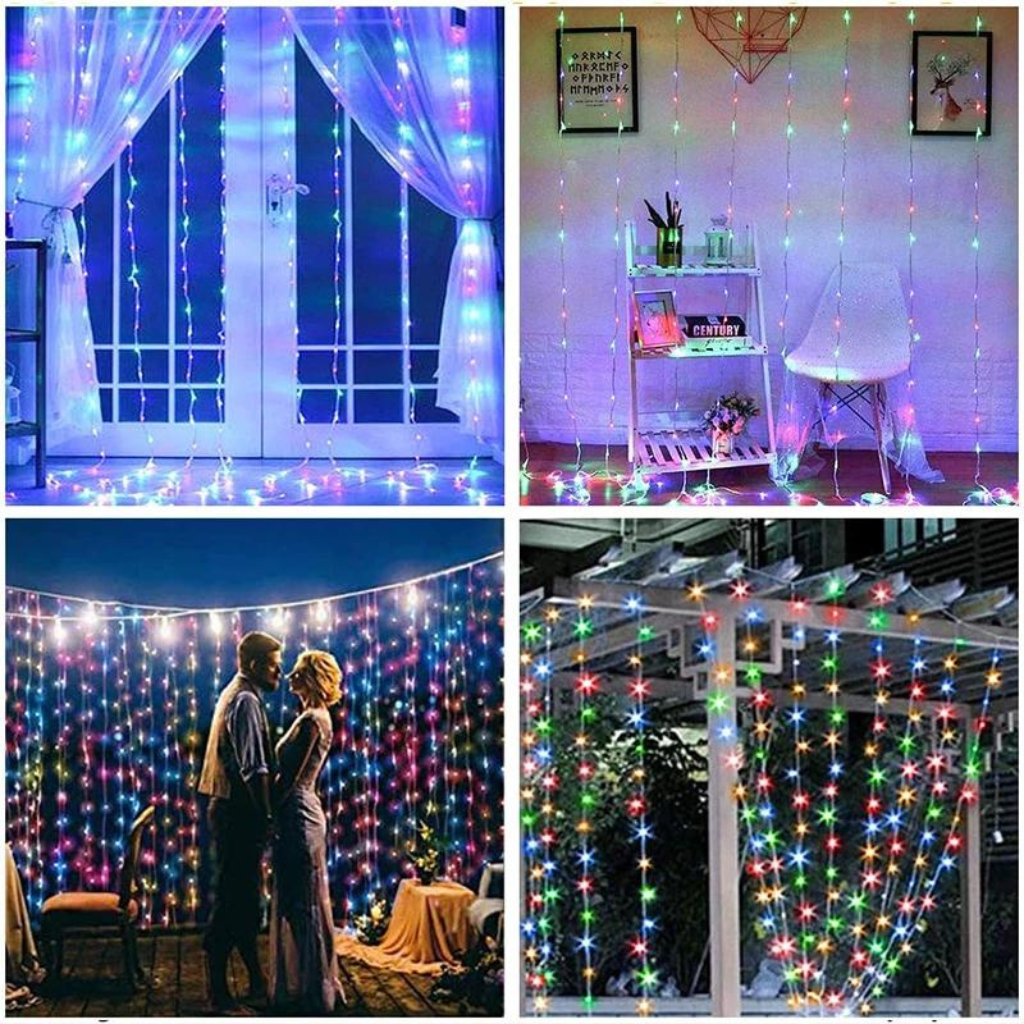 Fairy Curtain String Lights multicolor