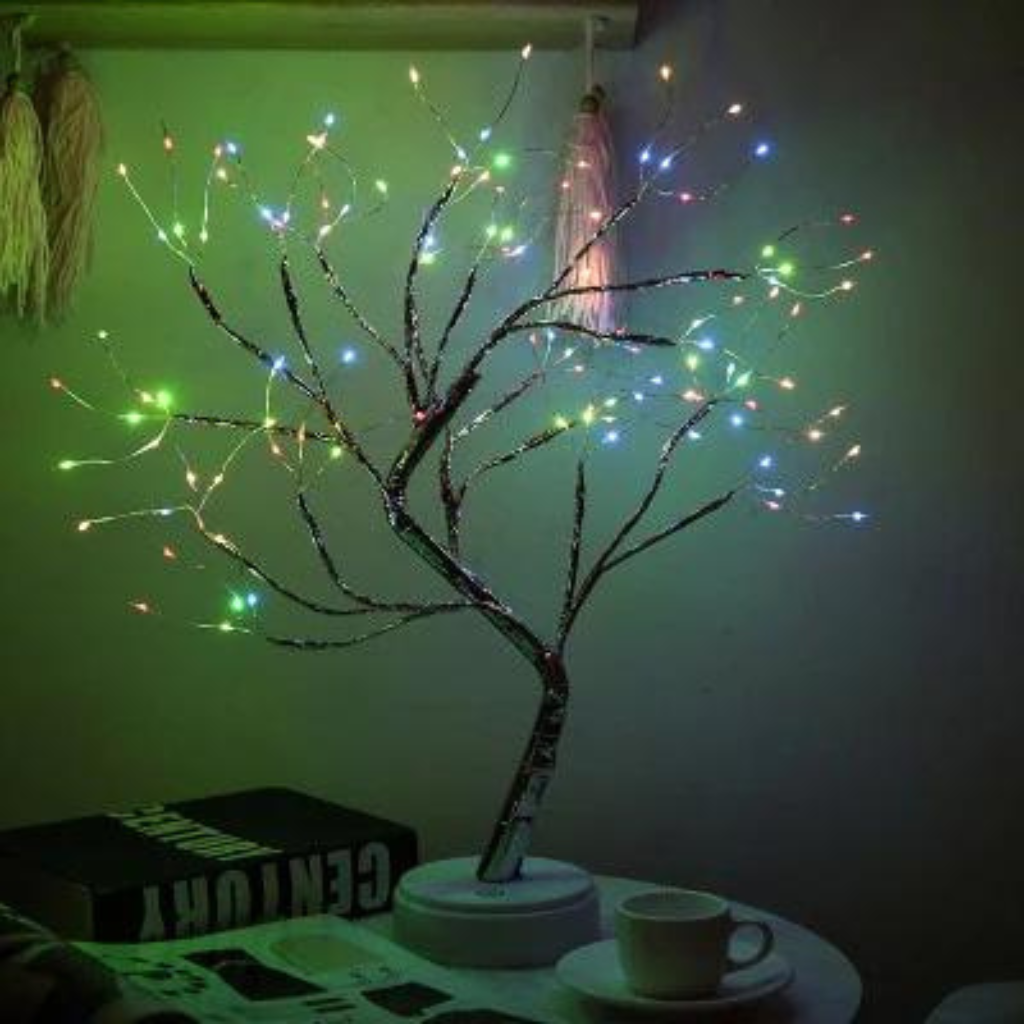 Copper Fairy Light Tree