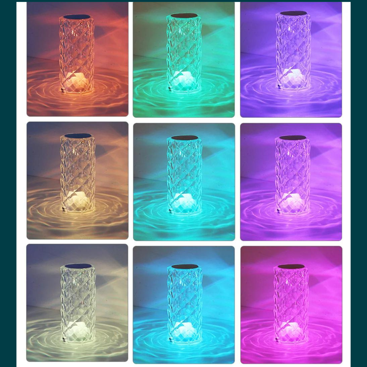 Crystal Table Lamp Night Light