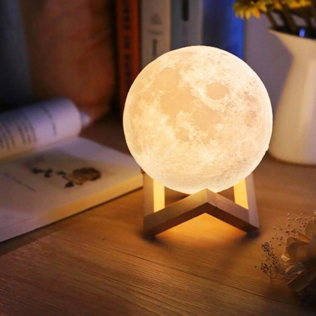 Moon Lamp on table