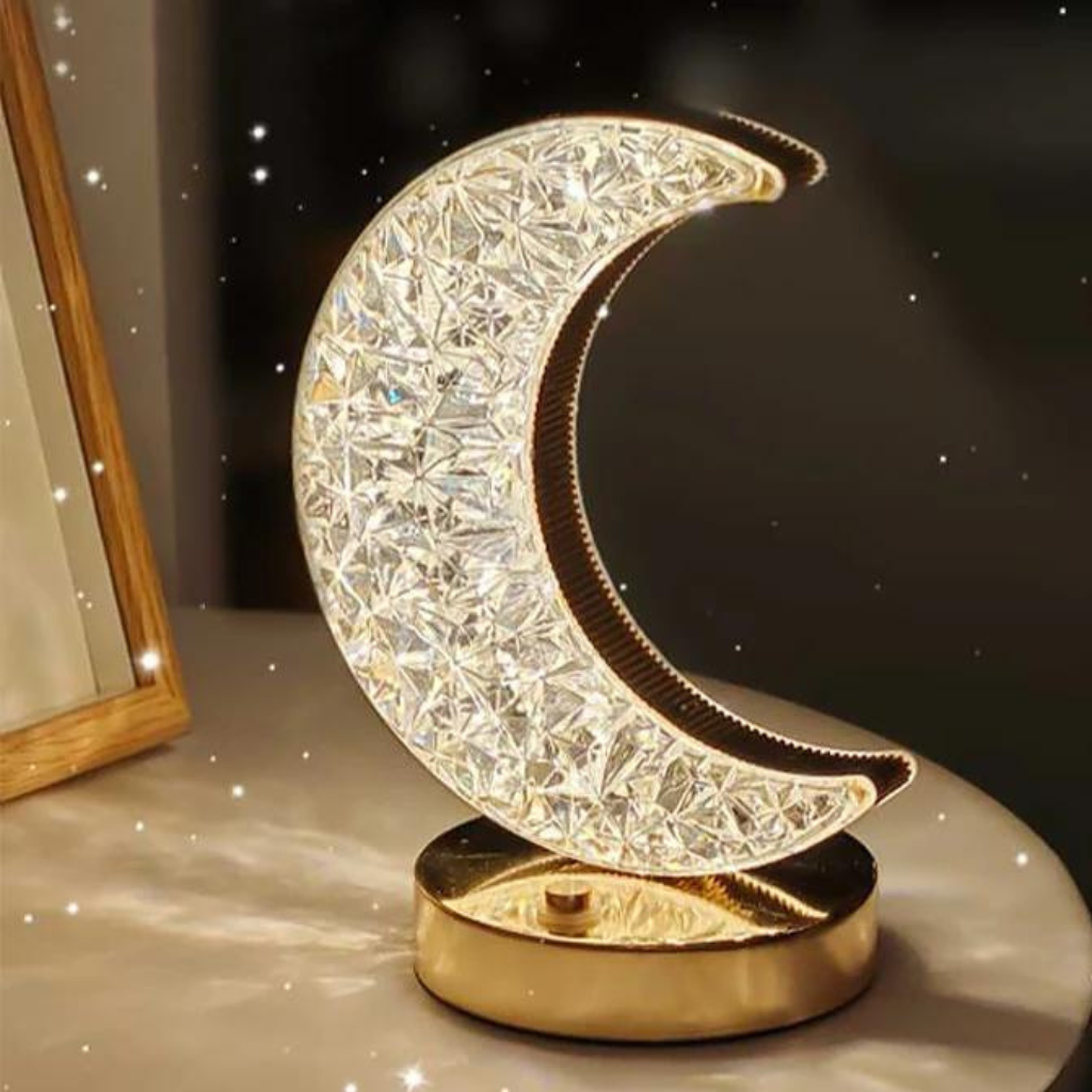 Crescent Moon night light on a desk