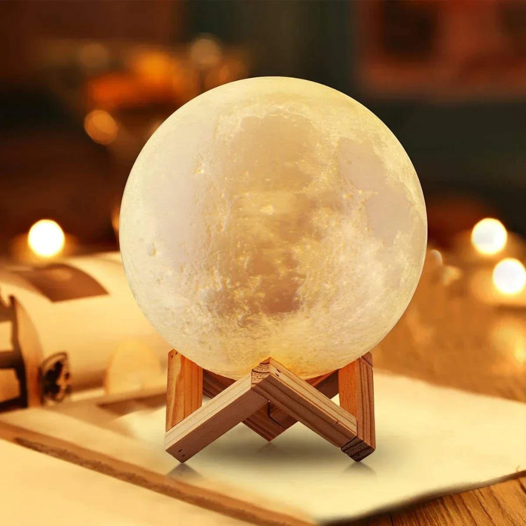 Moon Lamp on table