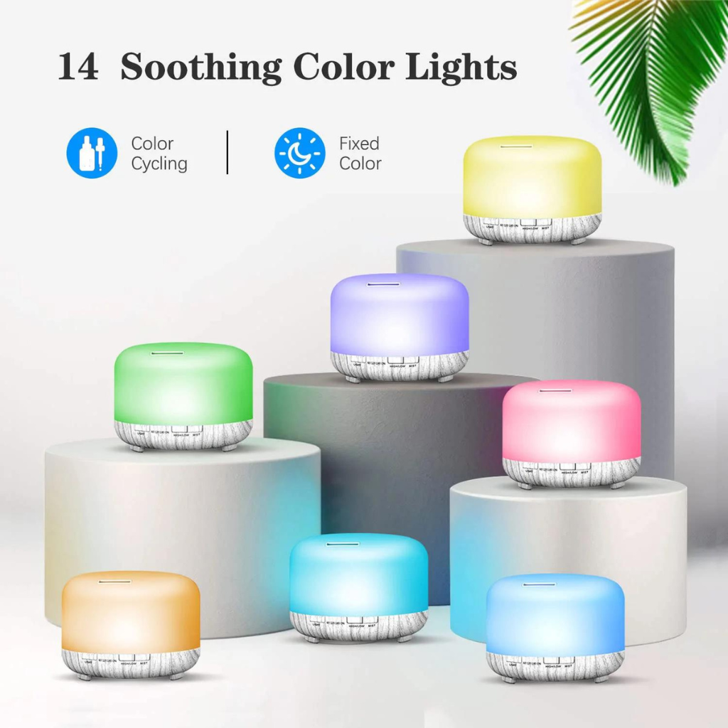 aroma diffusor with different color settings