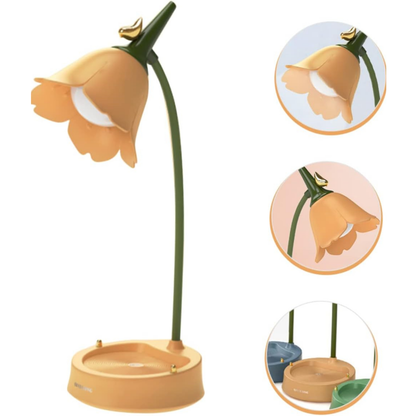 Yellow Flower Desk Lamp