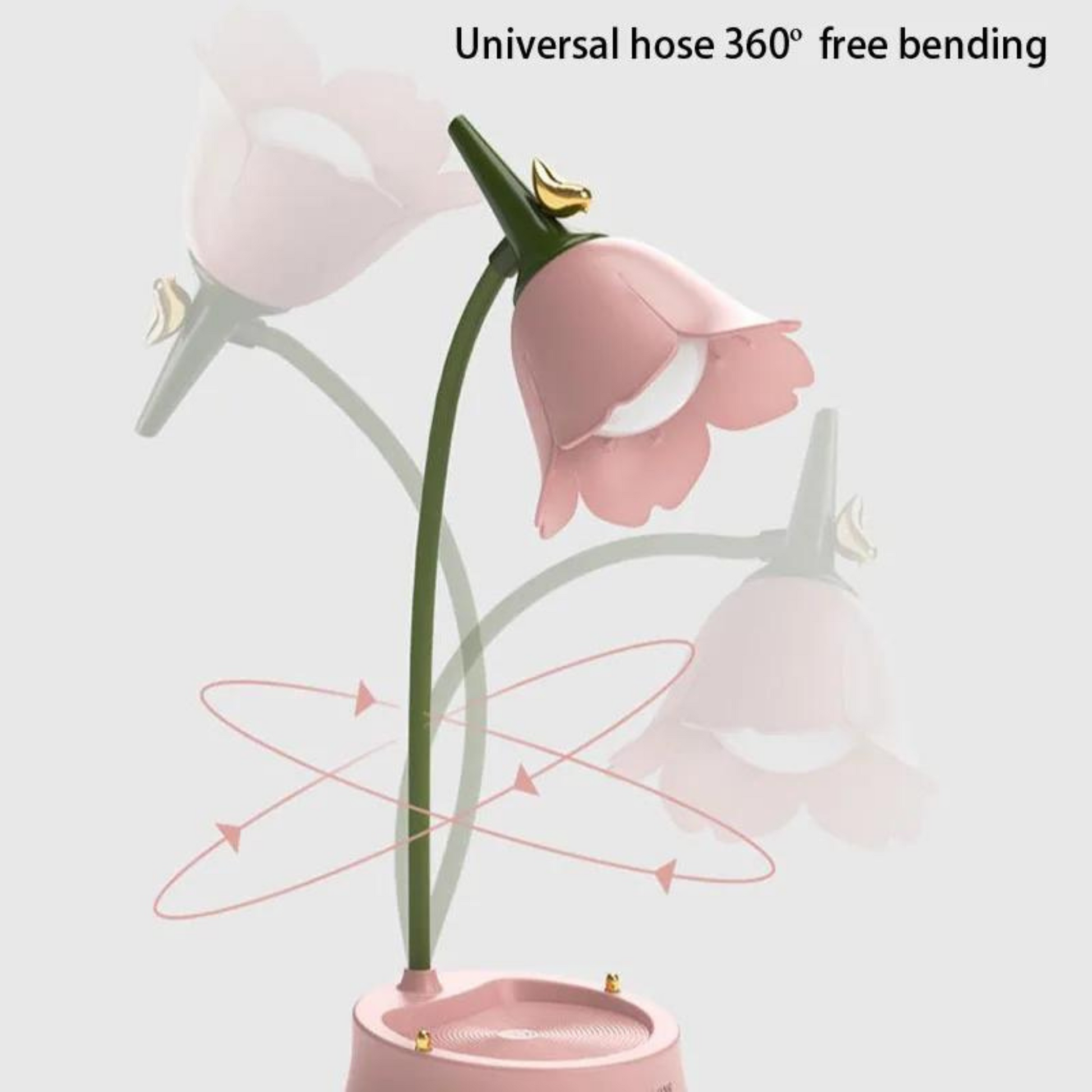 Pink Flower Desk Lamp