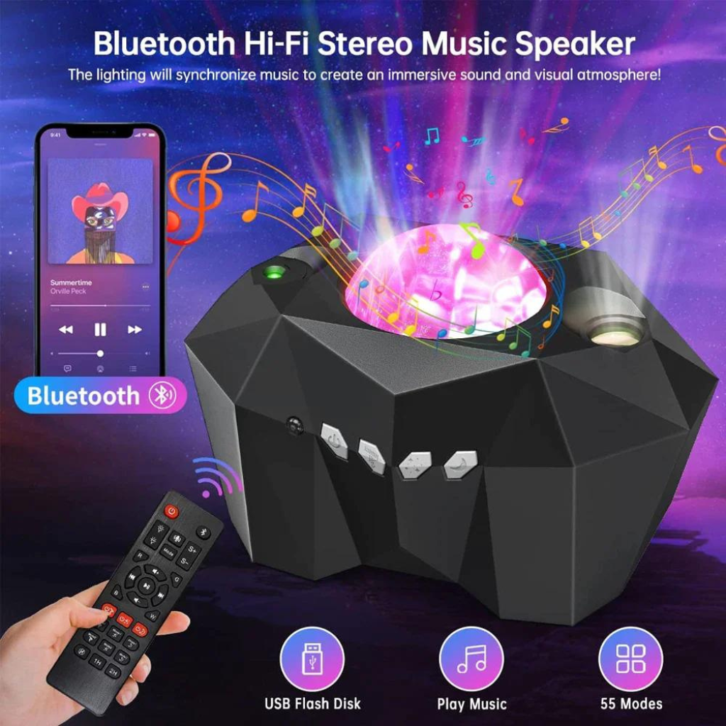 Star Lights & Galaxy Projector and bluetooth seaker with remote