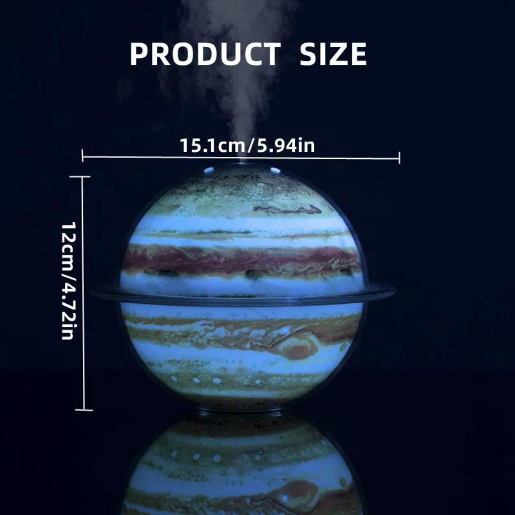 Galaxy Humidifier 5.94in wide, 4.72 in tall