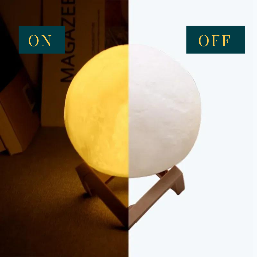 Moon Lamp on and off