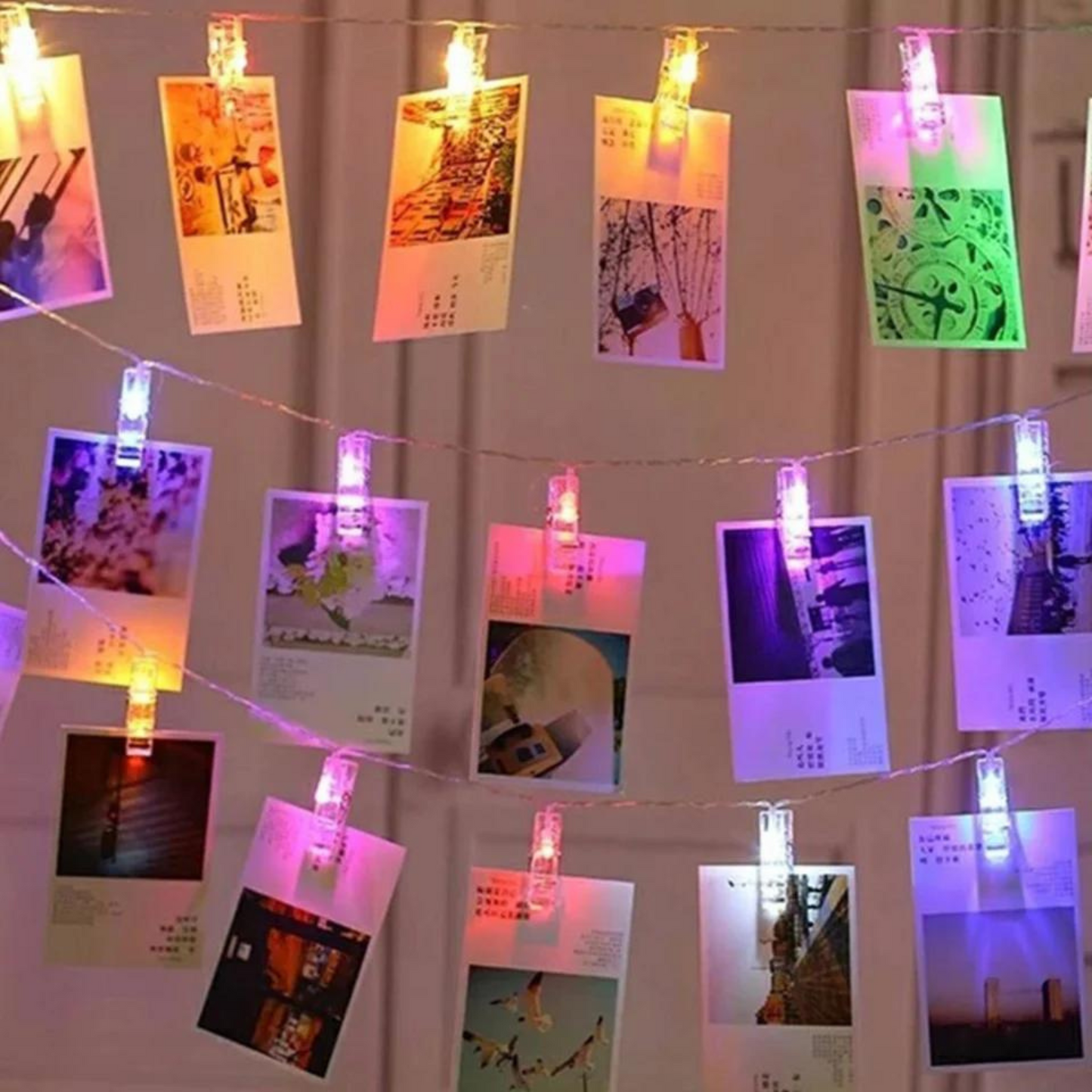 Photo Clip String Lights multicolors